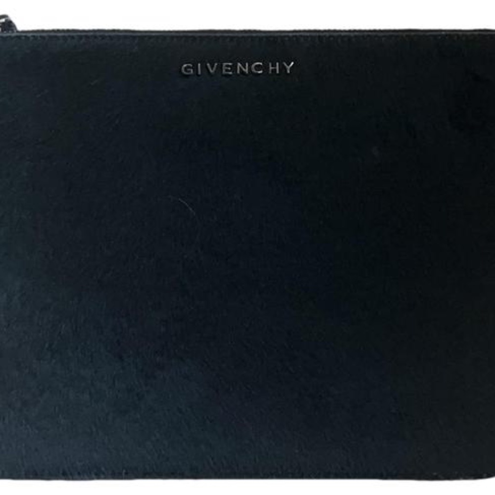 Givenchy Black Pony Fur Clutch